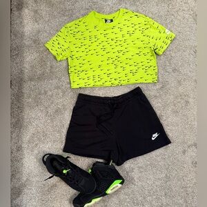 Nike Neon Green Crop Top